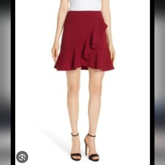 alice + Olivia Juno Ruffled A Line Miniskirt Size 6 - Picture 3 of 8